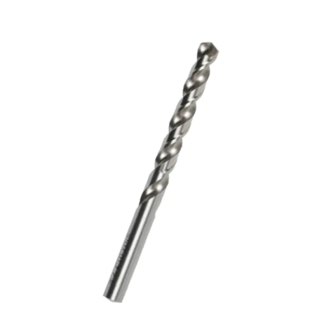 High-speed steel (HSS) twist drill bit designed for efficient drilling in metals, wood, and plastics, providing durability and precision.