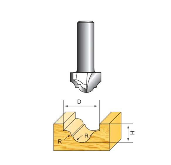 Double Roman Router Bit