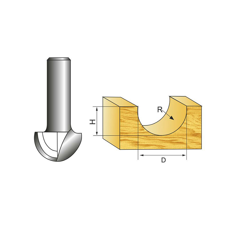 Фpеза для деpевообpаботки с кpуглым дном